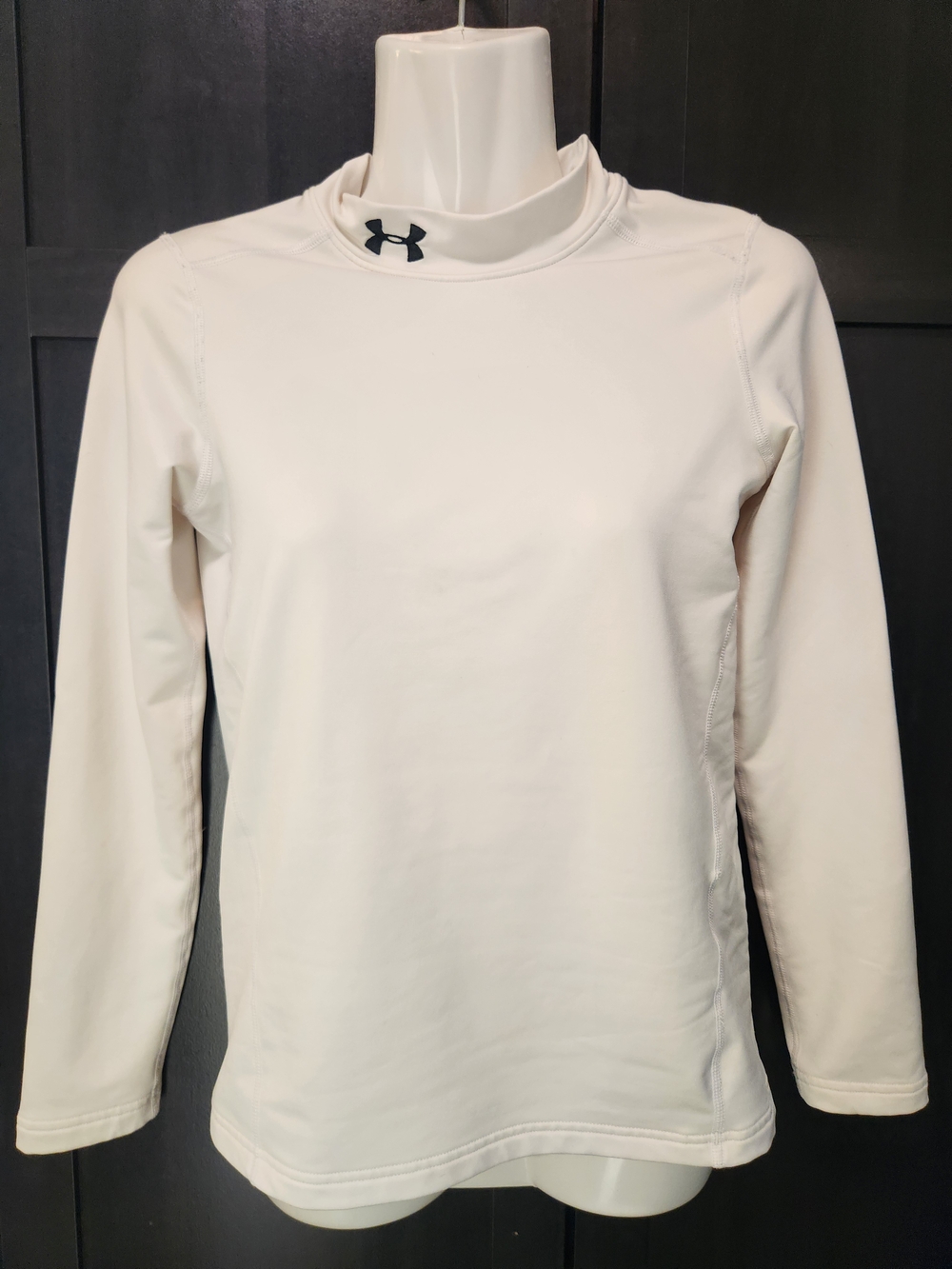 Under Armour White Women's Long Sleeve Mock Neck Pullover